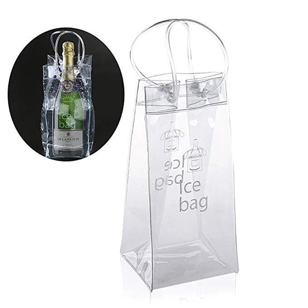 Collapsible PVC Clear Ice Wine Bag
