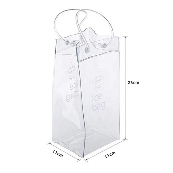Collapsible PVC Clear Ice Wine Bag
