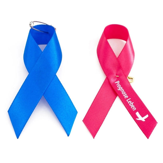 Printed Awareness Ribbons Sewn w/Pin