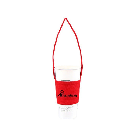 Canvas Cup Sleeve With Handle