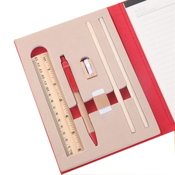 Sticky Notes Notebook with Pen/Ruler/Pencil/Eraser/Sharpener