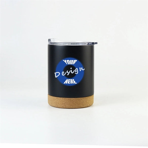 12oz Stainless Steel Mug with Cork Bottom