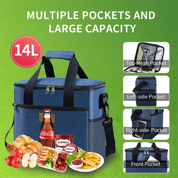 24 Can (15L) Collapsible Insulated Soft Cooler Bag