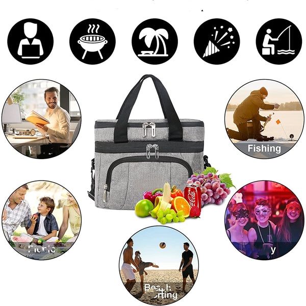 6 Gallon 23 Liter Insulated Collapsible Soft Cooler