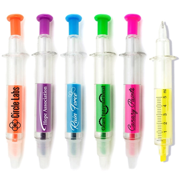 Syringe Pen and Highlighter