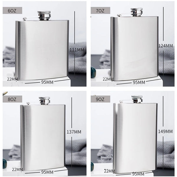 Stainless Steel Alcohol Travel Wine Pot Hip Flask