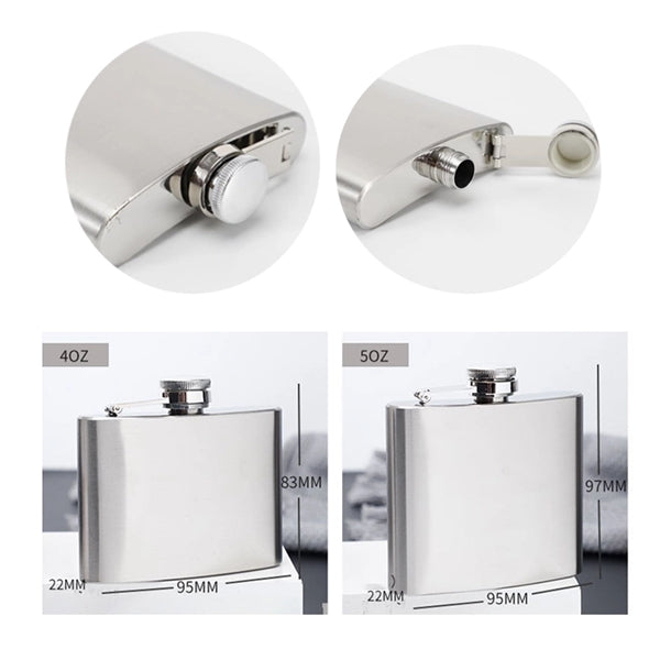 Stainless Steel Alcohol Travel Wine Pot Hip Flask