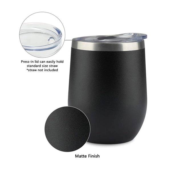15Oz Stainless Steel Vacuum Insulated Wine Tumbler