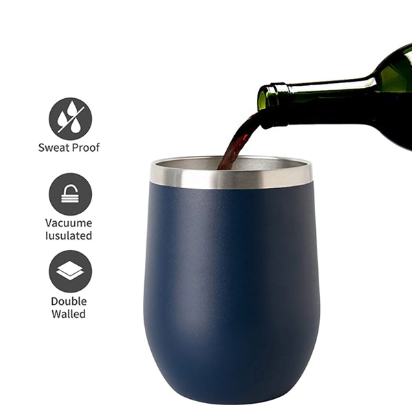 15Oz Stainless Steel Vacuum Insulated Wine Tumbler