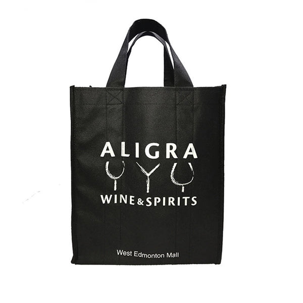 Non-Woven Polypropylene 6-Bottle Wine Tote Bag