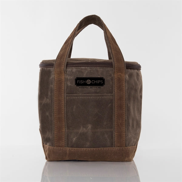 Waxed Canvas Lunch Tote Cooler - Small