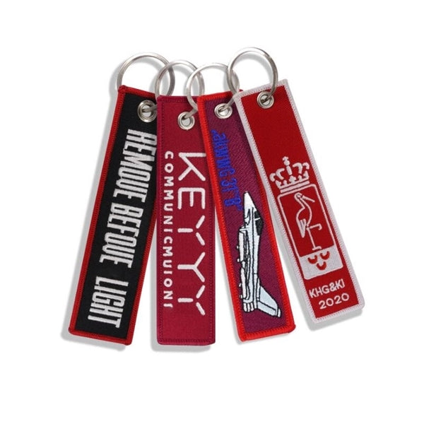 Embroidered Key Tag