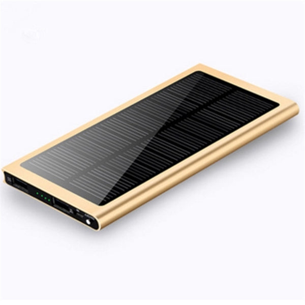 Dual USB 10000mAh Solar Power Bank With Flashlight