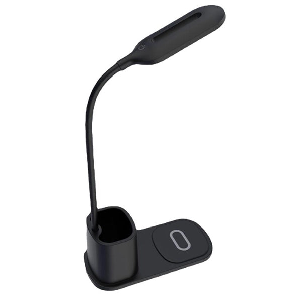 Brightness LED Desk Wireless Charger Lamp with Pen Holder