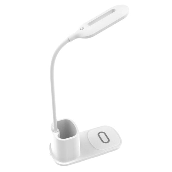 Brightness LED Desk Wireless Charger Lamp with Pen Holder