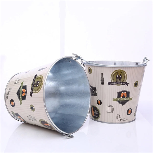 Tin Ice Bucket With Handle