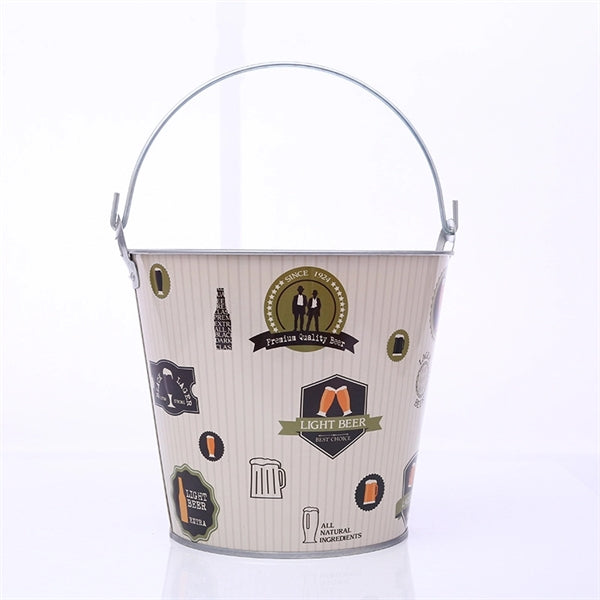 Tin Ice Bucket With Handle