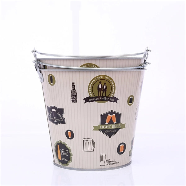 Tin Ice Bucket With Handle