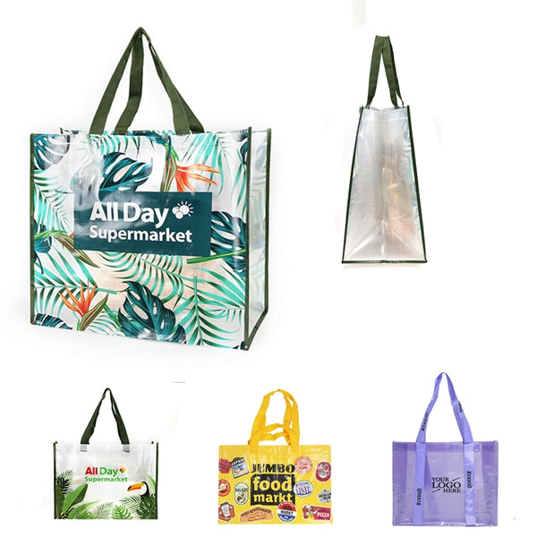 Lightweight Recycling Shopping Tote/Grocery Bag Long Handles