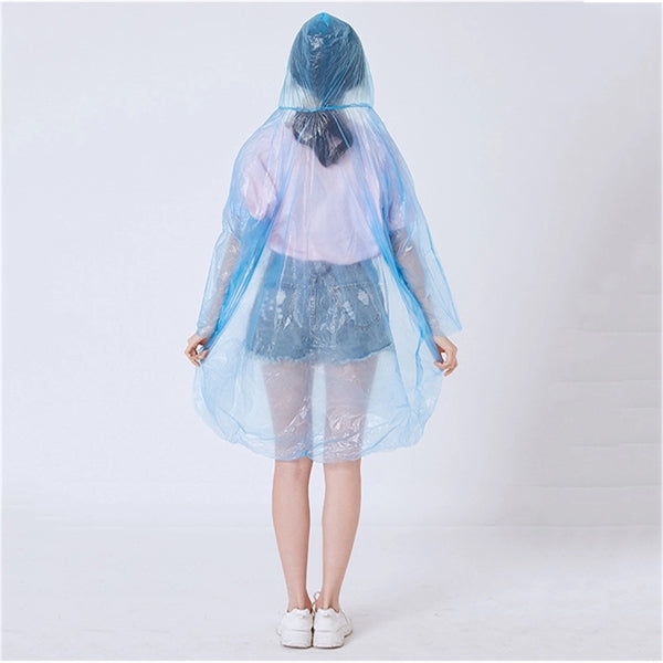 Adult Plastic Portable Disposable Raincoat Ball Keychain