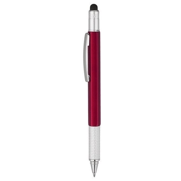 6-in-1 Stylus Twist Tool Pen- Metal barrel