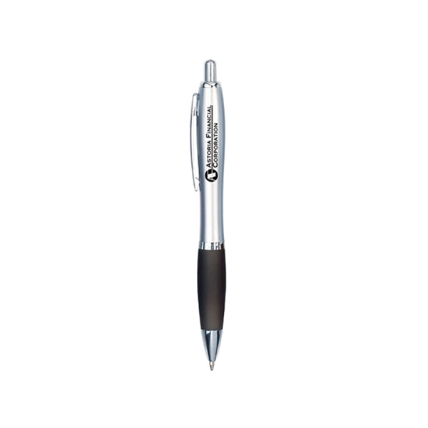 Curvy Silver Ballpoint Pen