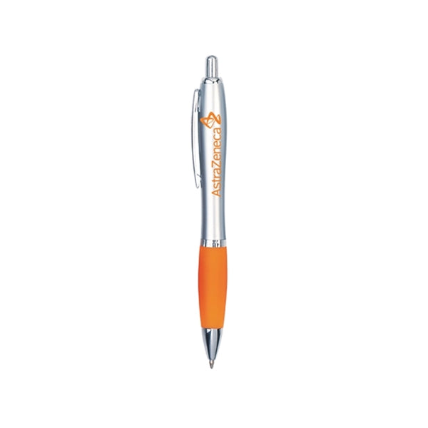 Curvy Silver Ballpoint Pen
