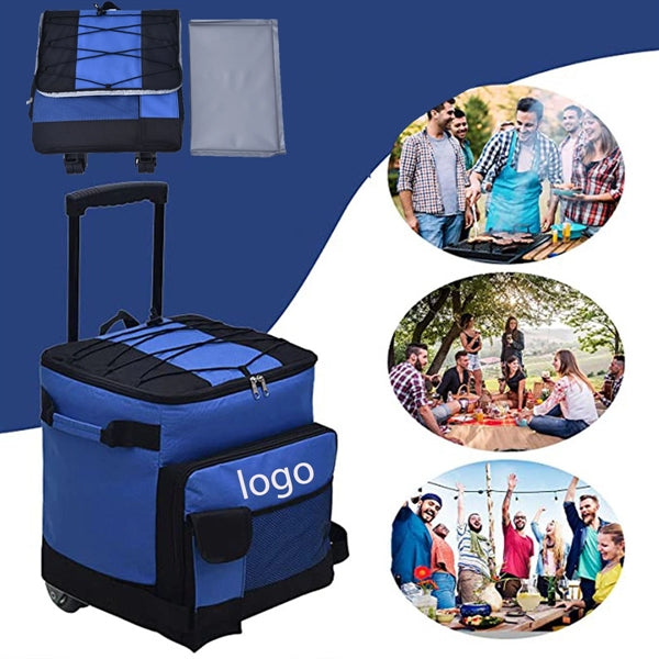 Large Capacity Insulated Picnic Trolley Cooler Bag