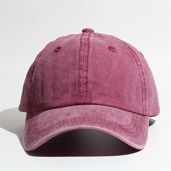 Women Washed Cotton High Ponytail Baseball Cap