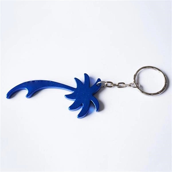 Palm Tree Bottle Opener Keychain for Summer