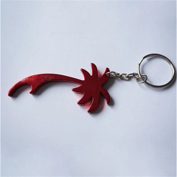 Palm Tree Bottle Opener Keychain for Summer