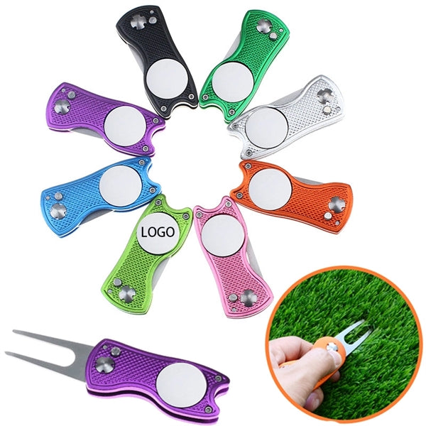 Foldable Golf Ball Marker Divot Tools