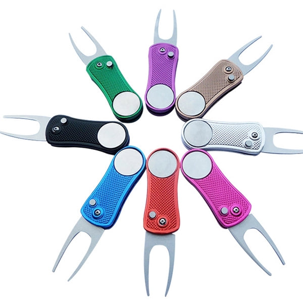Foldable Golf Ball Marker Divot Tools