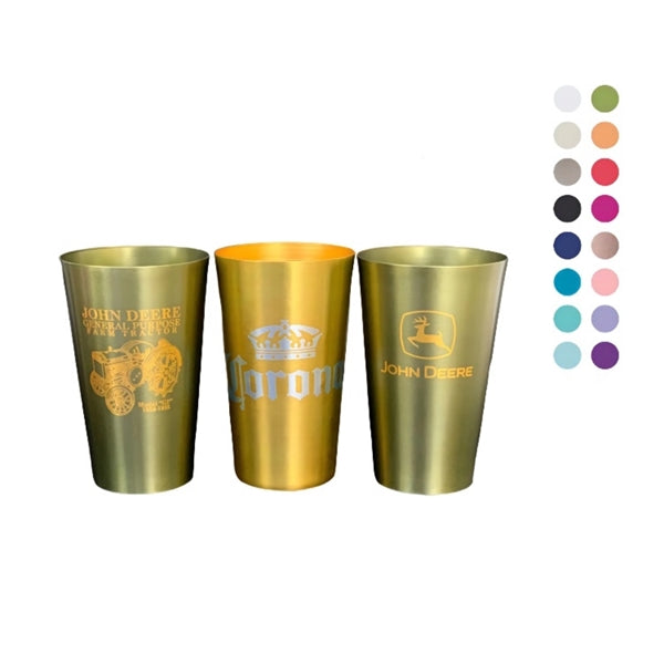 15oz Conical Metal Tumblers Beer Cups