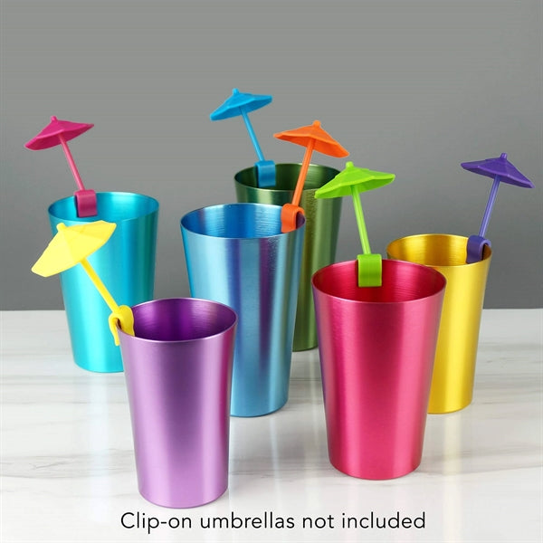 15oz Conical Metal Tumblers Beer Cups