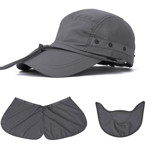 Removable Fishing Hats with Face Mask