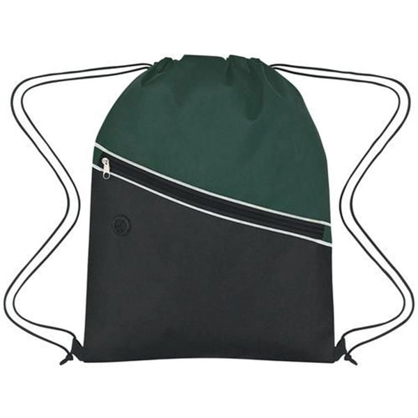 Non-Woven Two-Tone Drawstring Backpack