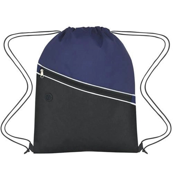 Non-Woven Two-Tone Drawstring Backpack