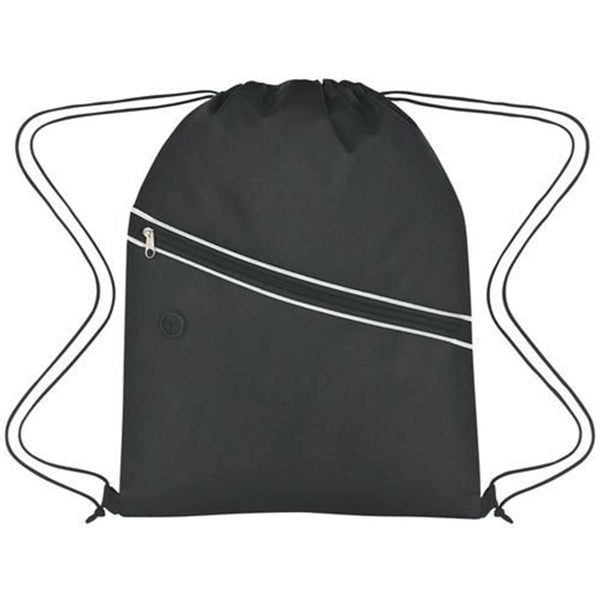 Non-Woven Two-Tone Drawstring Backpack