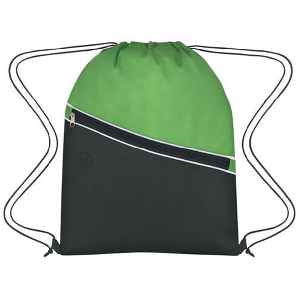 Non-Woven Two-Tone Drawstring Backpack