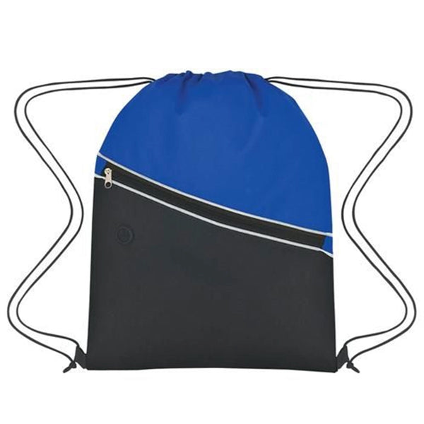 Non-Woven Two-Tone Drawstring Backpack