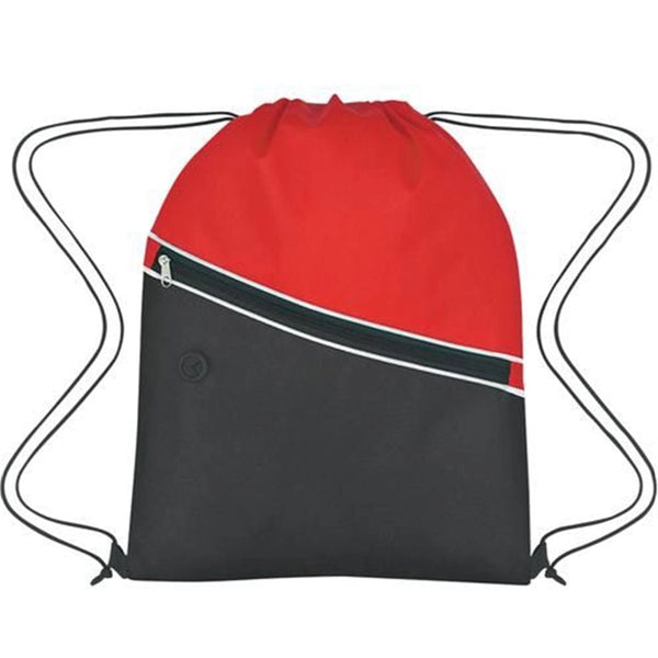 Non-Woven Two-Tone Drawstring Backpack