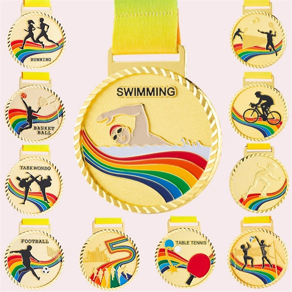 Winner Medals Gold Prizes For Sports