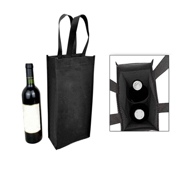 Non-Woven Double Bottle Wine Tote Bag
