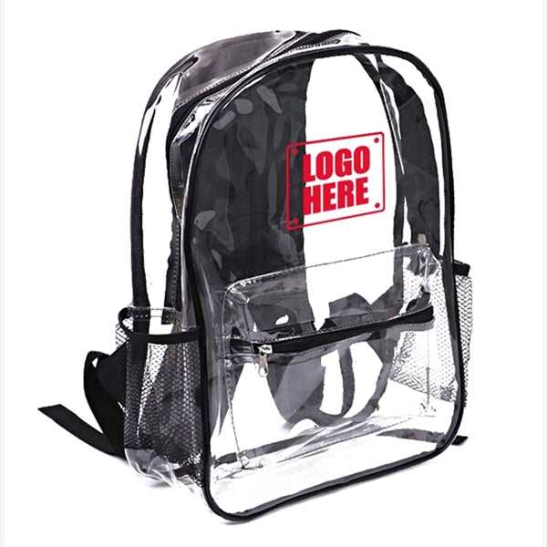 Basic Clear Vinyl Security Backpack