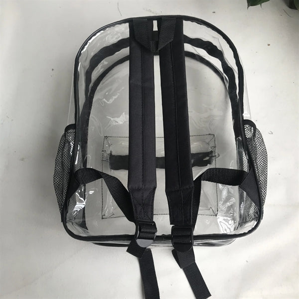 Basic Clear Vinyl Security Backpack
