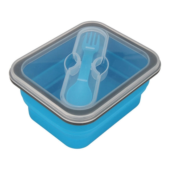 Silicone Lunch Box With Spoon & Fork