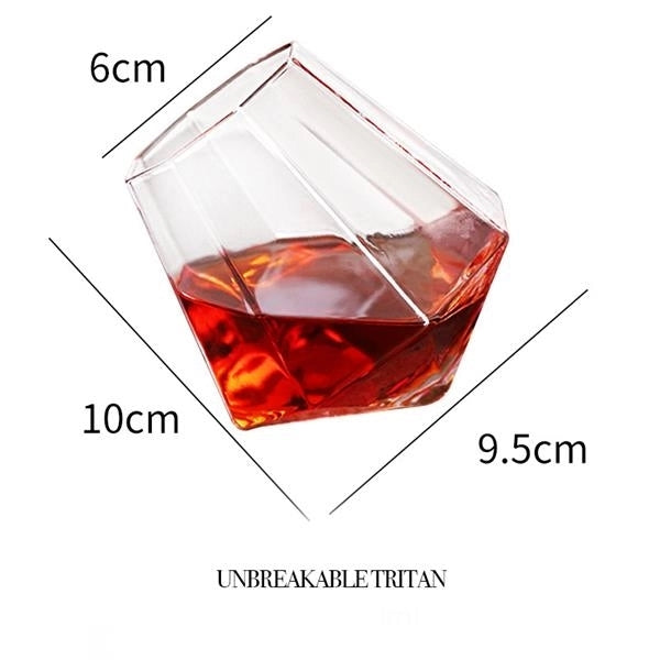 Tritan Diamond Shaped Whiskey Cup