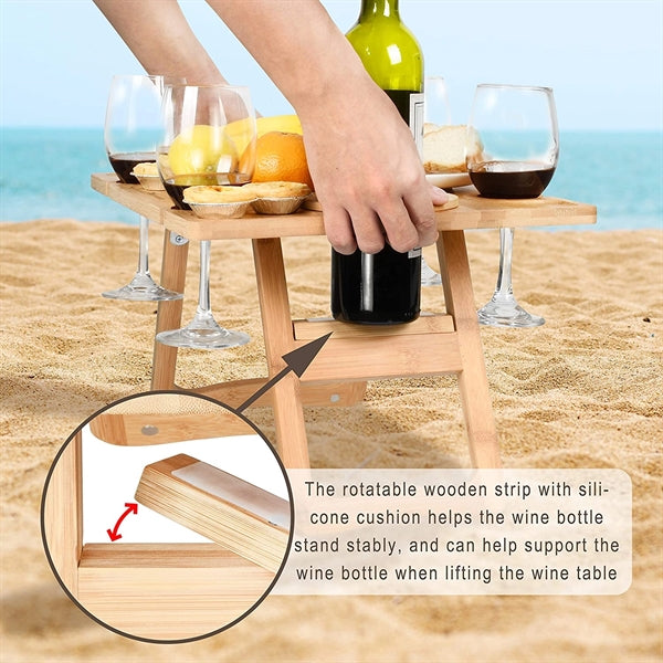 Portable Wine Picnic Table