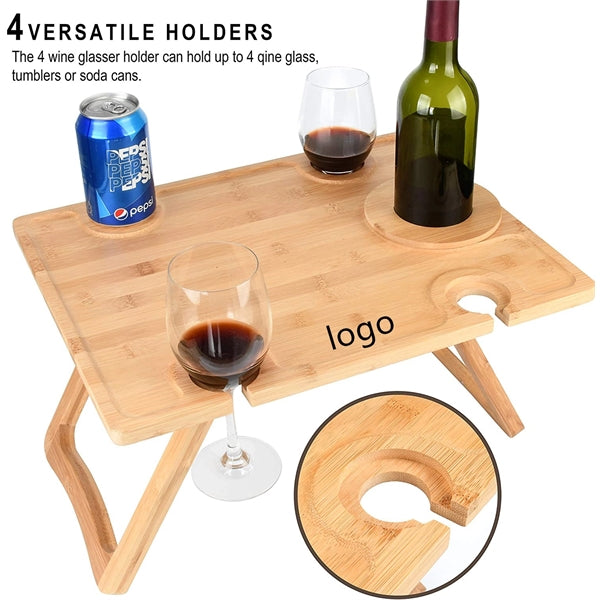 Portable Wine Picnic Table